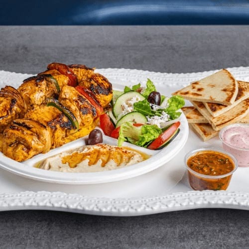 Chicken Kabab Plate.