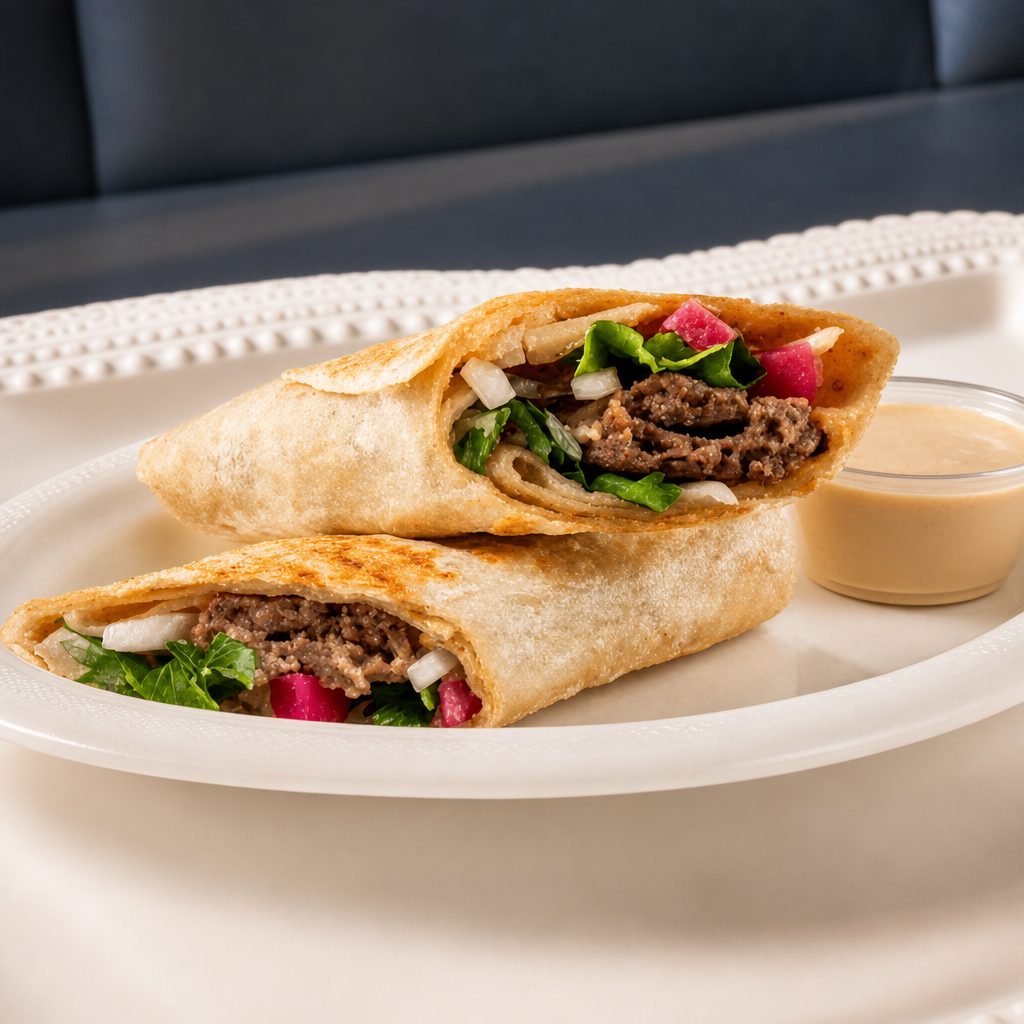 Kafta Kabab Wrap Combo.