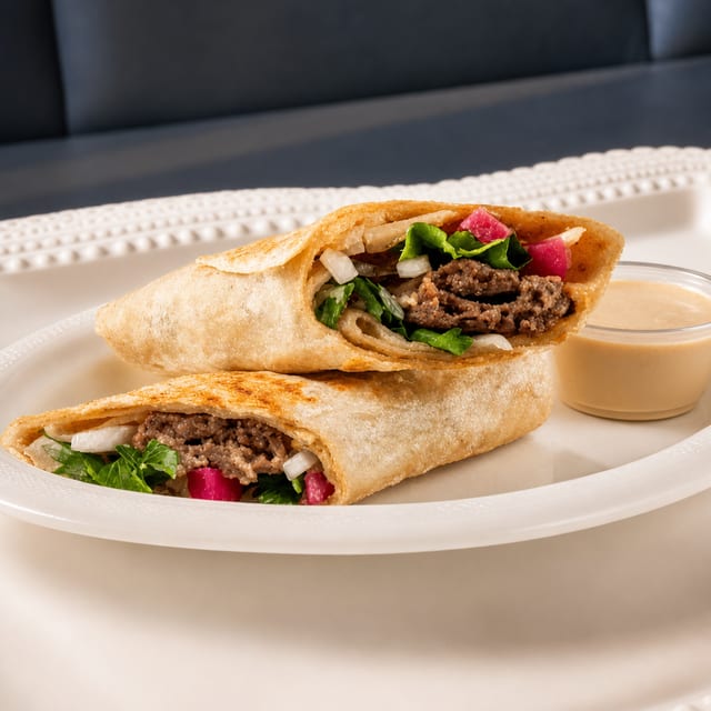 Kafta Kabab Wrap Combo.