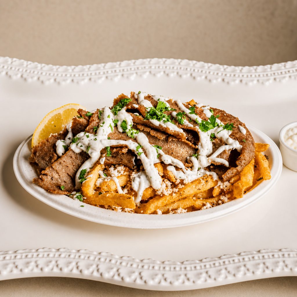 Spartan Gyro Fries Combo.