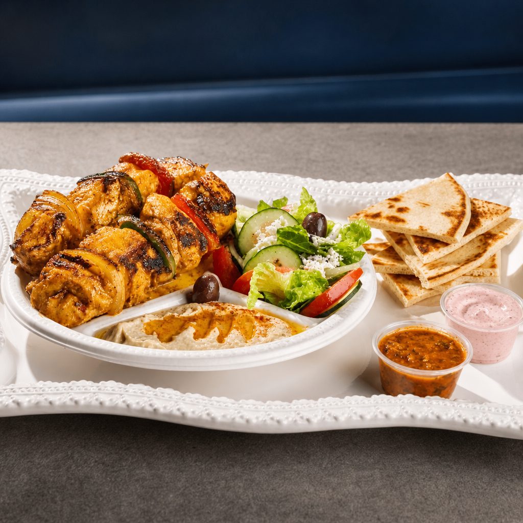 Chicken Kabab Plate.