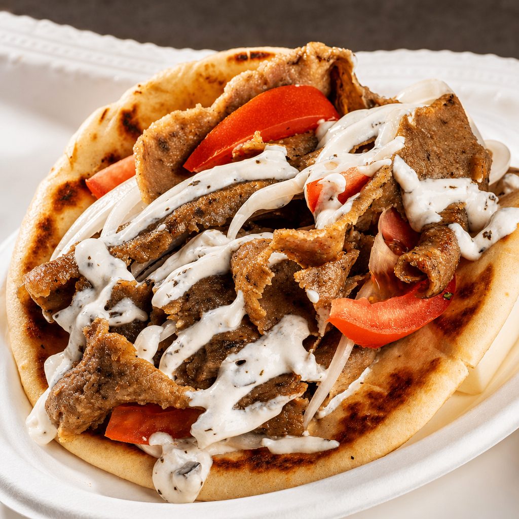 Chicken Gyro Pita Combo.