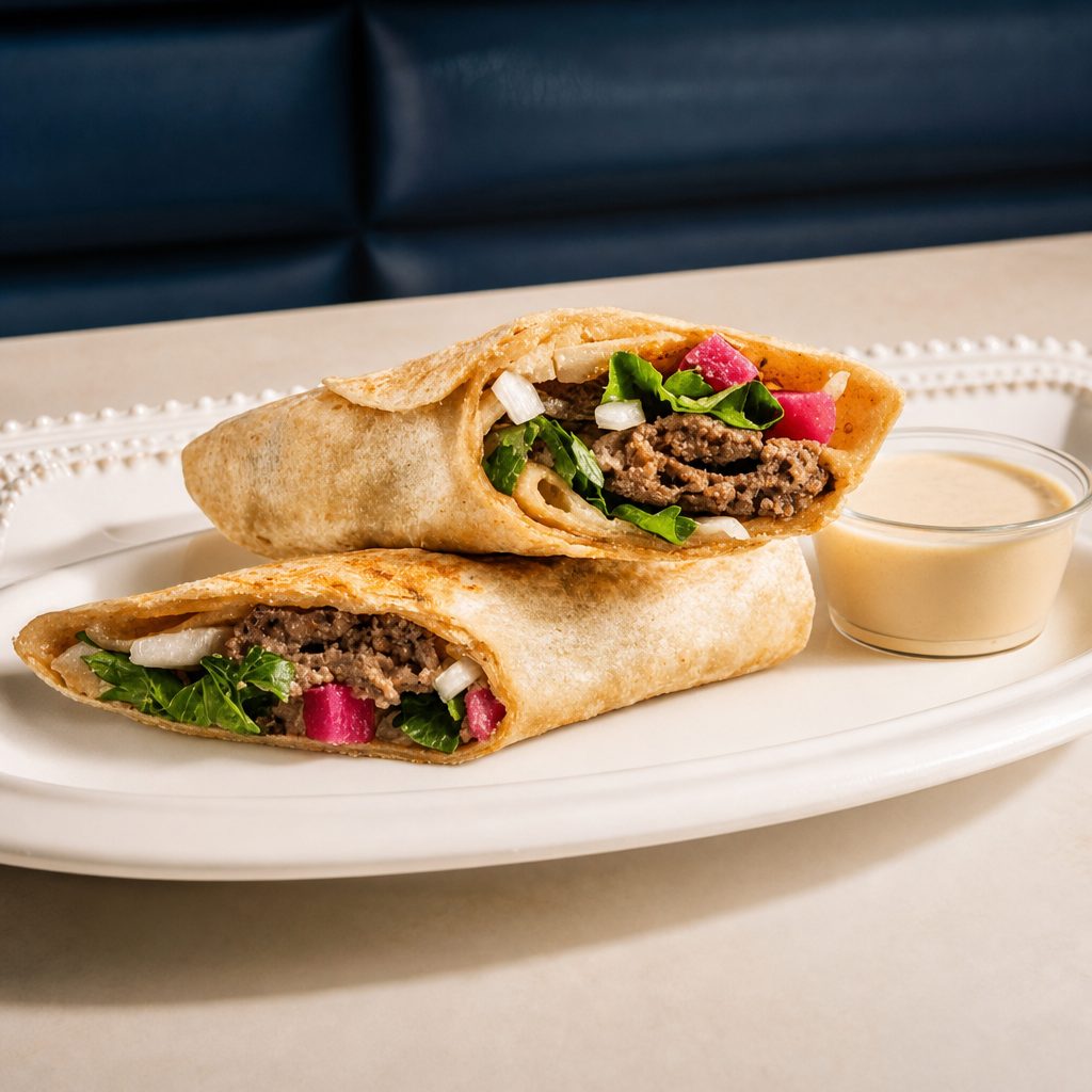 Kafta Kabab Wrap.