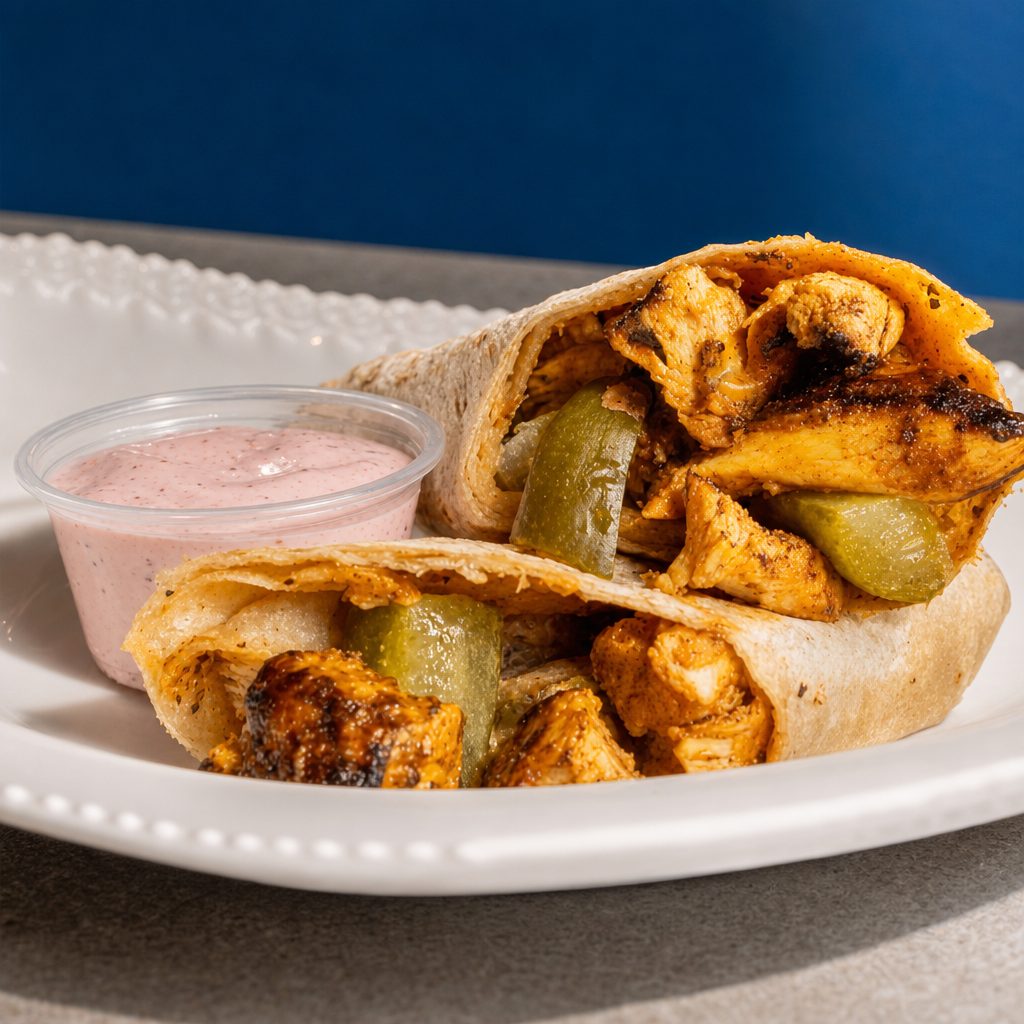 Chicken Kabab Wrap Combo.