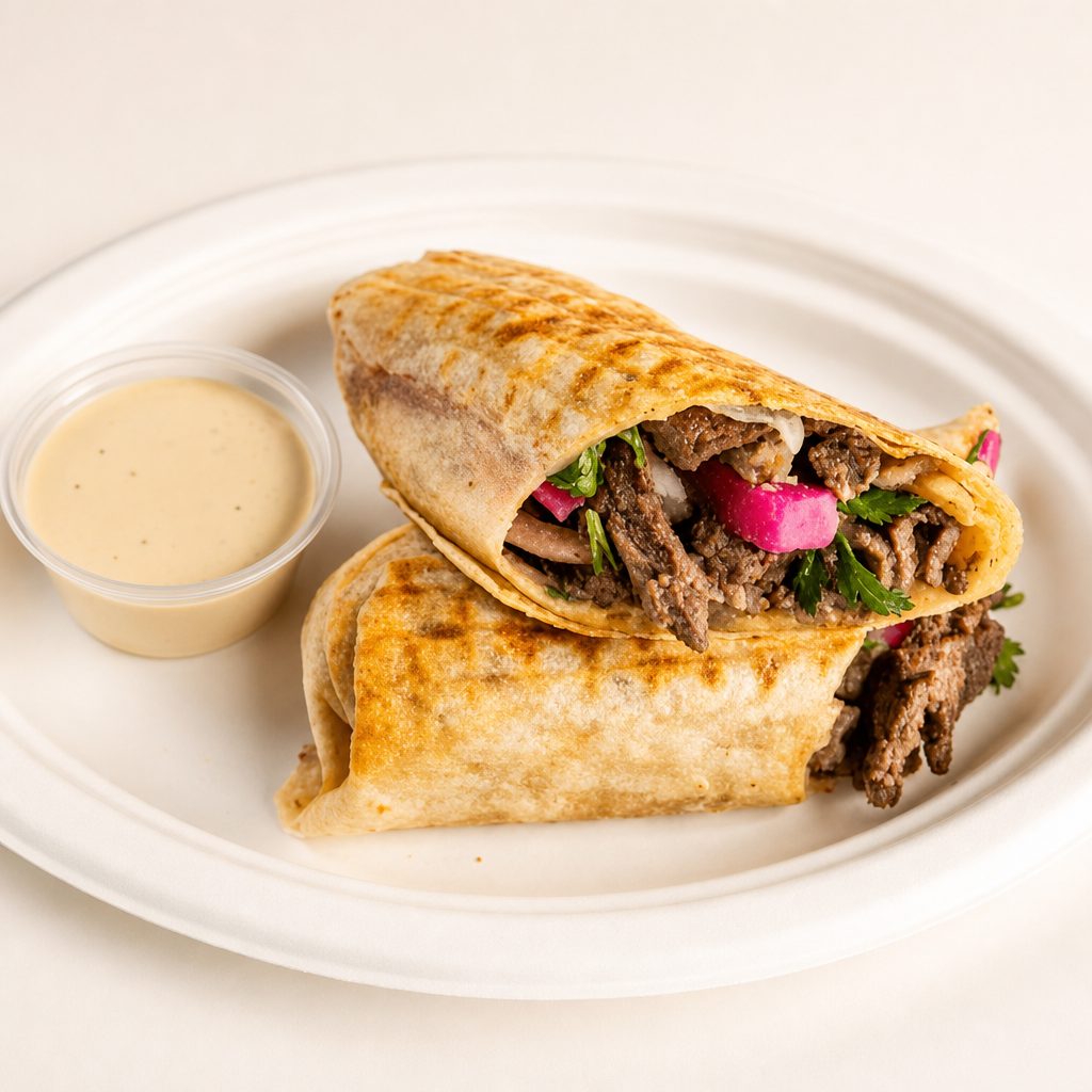 Beef Kabab Wrap Combo.