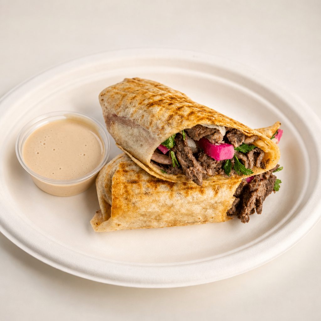 Beef Kabab Wrap.