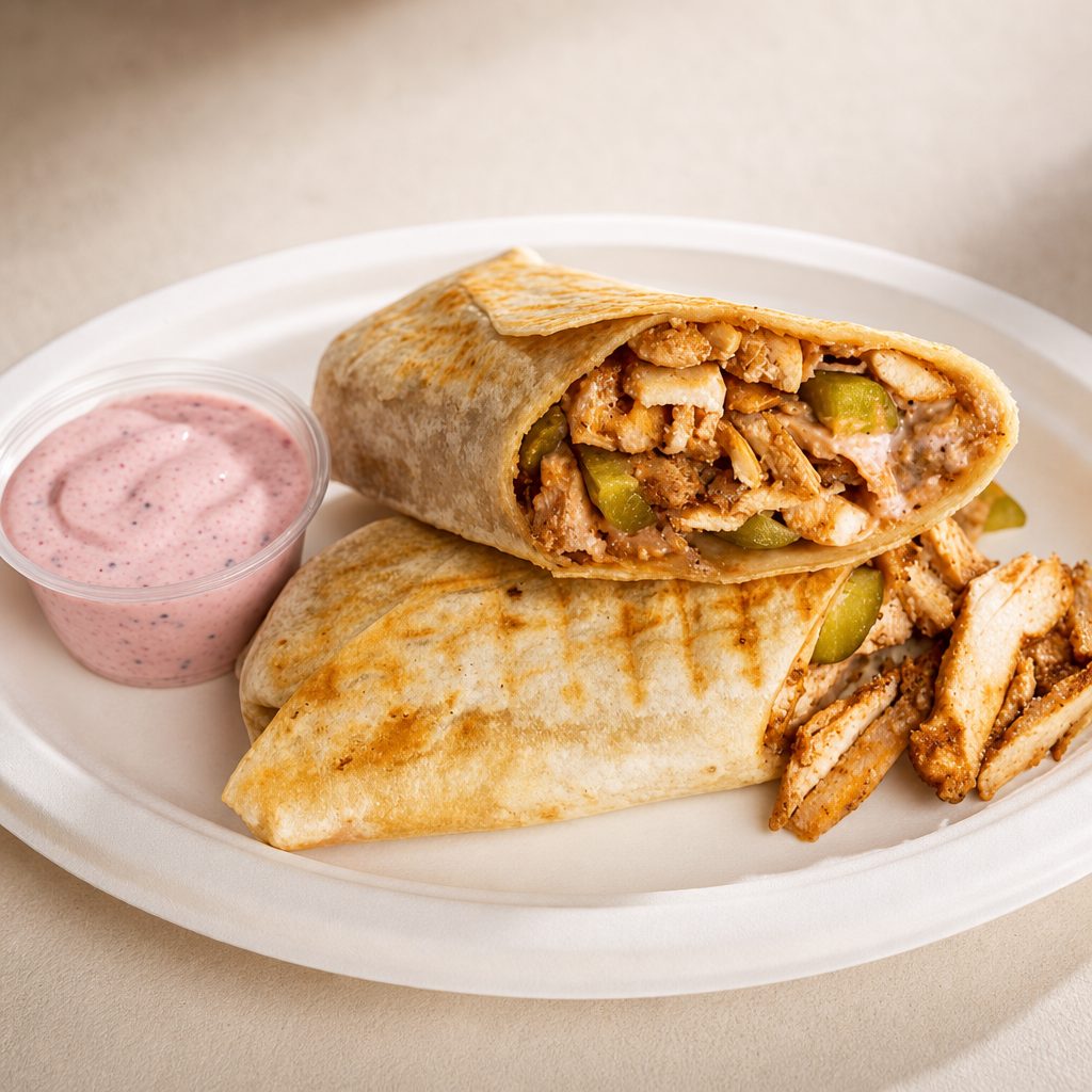 Chicken Shawarma Wrap Combo.