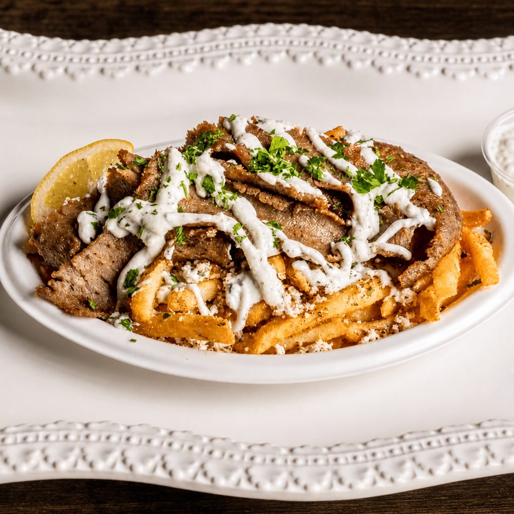 Spartan Gyro Fries.