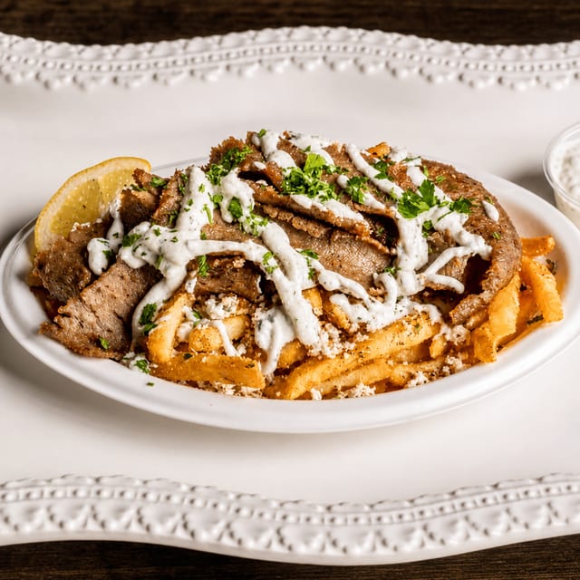 Spartan Gyro Fries.