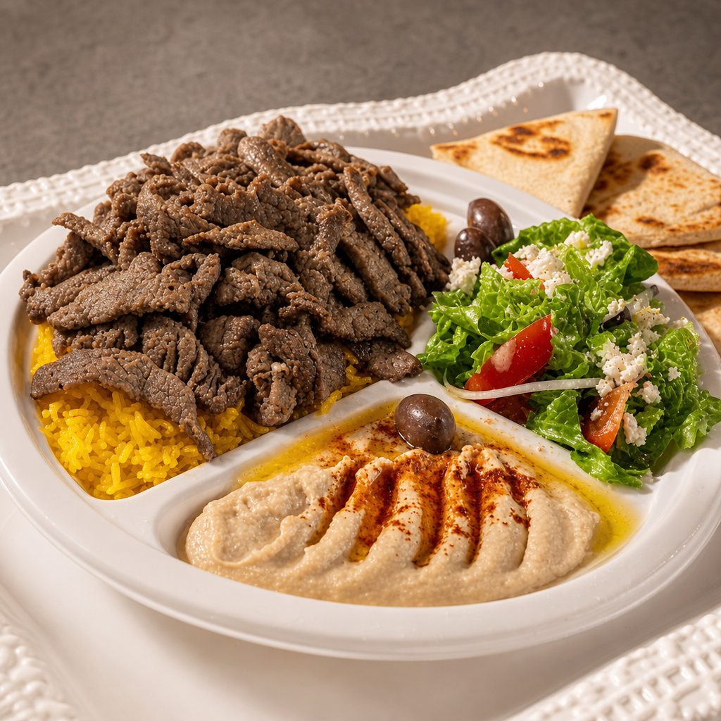 Beef Shawarma Plate.